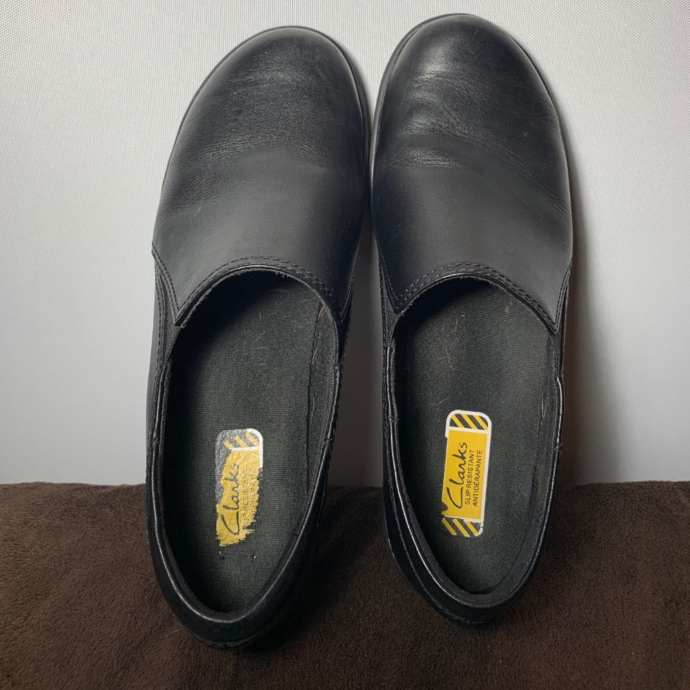 Clarks non-slip work shoes